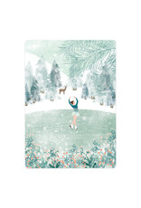 LemonBird Wenskaart, Kerst - Ijsdans - Postkaart + Envelop
