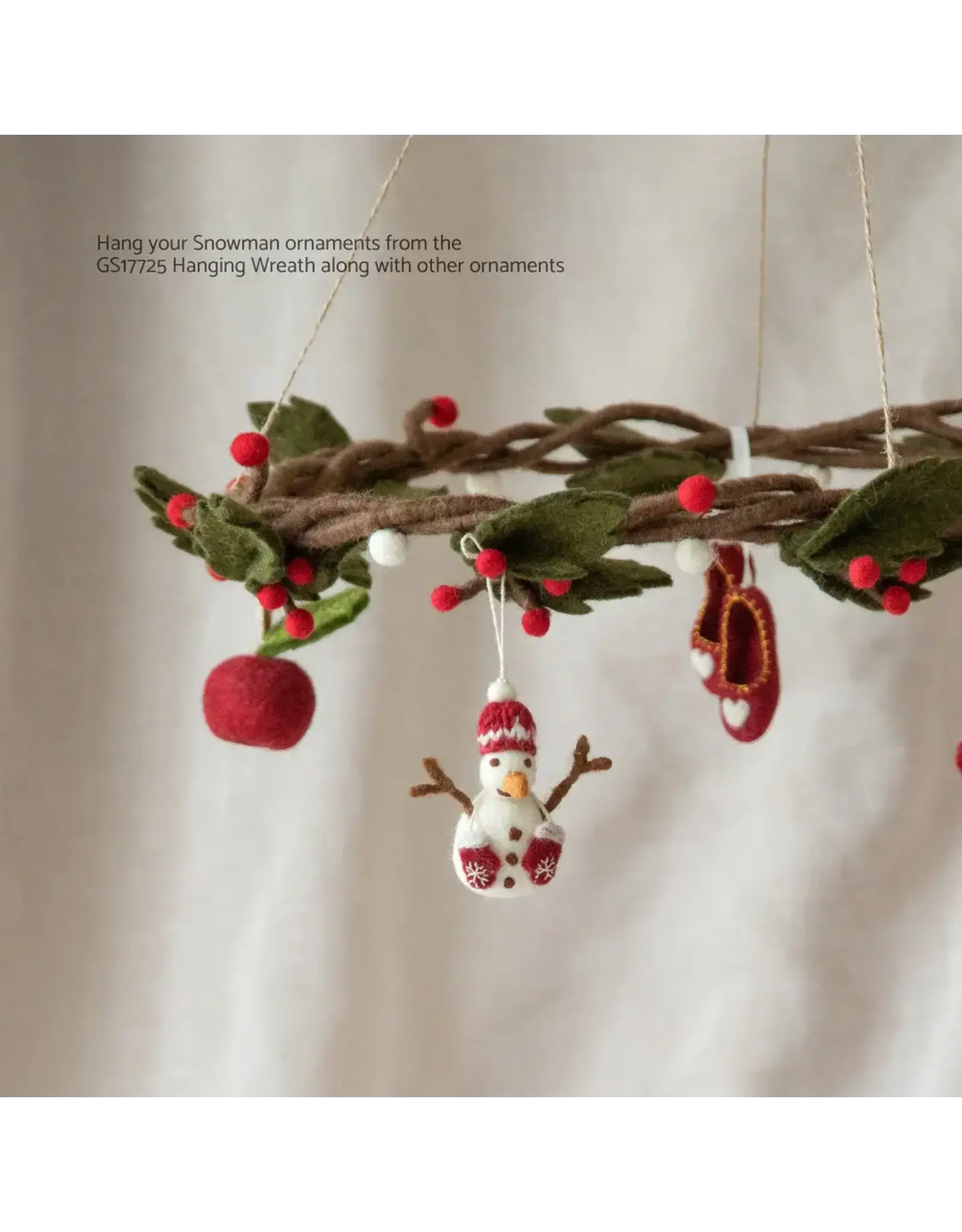 Gry & Sif Snowmen, Knitted Hat - 6st - 6cm