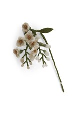 Gry & Sif Vilten Bloem - Wisteria Wit - 60cm