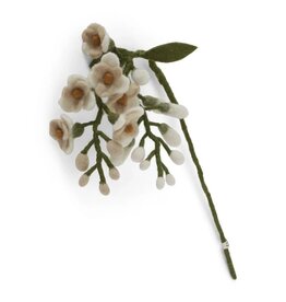 Gry & Sif Vilten Bloem - Wisteria Wit - 60cm