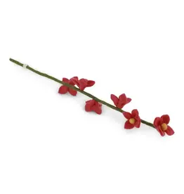 Gry & Sif Vilten Bloem - Flower on Stalk, Melon - 43cm