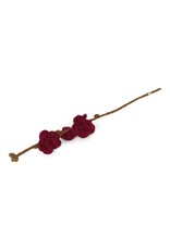 Gry & Sif Vilten Bloem - Branch Roses, Cherise - 50cm