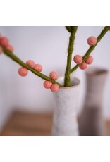 Gry & Sif Vilten Bloem - Branch Rose Berries - 60cm