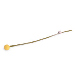 Gry & Sif Vilten Bloem - Bolletje, Light Yellow - Ø 3x30cm