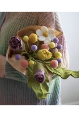 Gry & Sif Vilten Bloem - Bolletje, Light Yellow - Ø 3x30cm