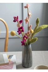 Gry & Sif Vilten Bloem - Bolletje, Light Yellow - Ø 3x30cm