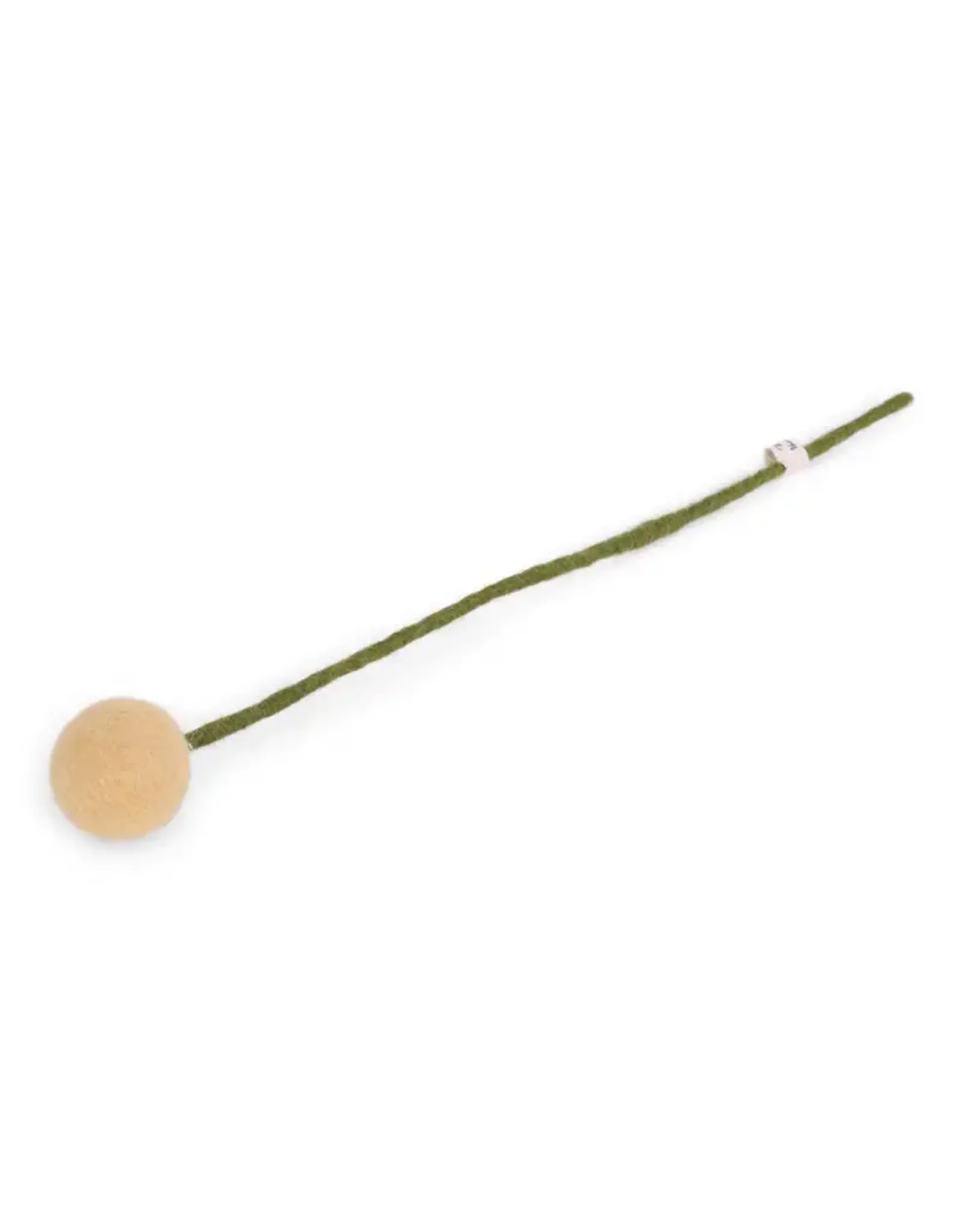 Gry & Sif Vilten Bloem - Bolletje, Dusty Light Yellow - Ø 3x30cm