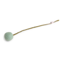 Gry & Sif Vilten Bloem - Bolletje, Aqua - Ø 2x30cm