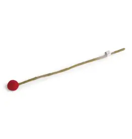 Gry & Sif Vilten Bloem - Bolletje, Bright Red - Ø 2x30cm