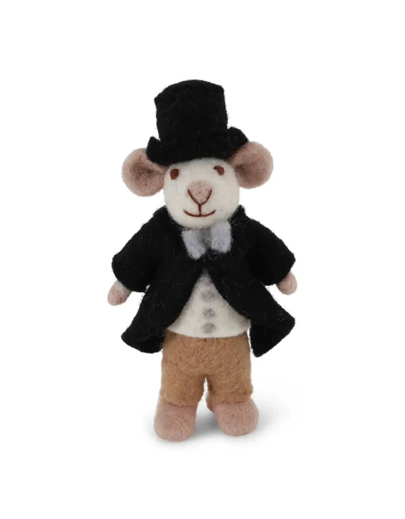 Gry & Sif Wit Muisje - Groom - 13cm