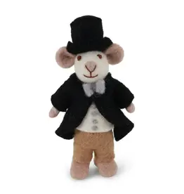 Gry & Sif Wit Muisje - Groom - 13cm