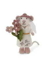Gry & Sif Wit Muisje - Bride - 13cm