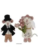 Gry & Sif Wit Muisje - Bride - 13cm