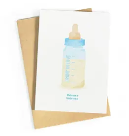 Studio Zwoane Wenskaart - Drunk in love, Blauw - Dubbele kaart + Envelop