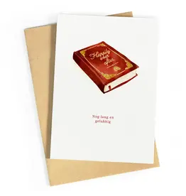 Studio Zwoane Wenskaart - Sprookjesboek - Dubbele kaart + Envelop