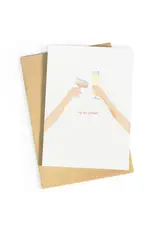 Studio Zwoane Wenskaart - Up de liefde - Dubbele kaart + Envelop