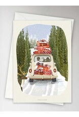 Vissevasse Wenskaart - All packed for Christmas - Dubbele kaart + Envelop