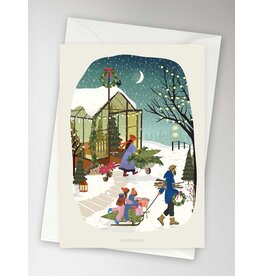 Vissevasse Wenskaart - Winter Feeling - Dubbele kaart + Envelop