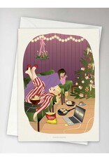 Vissevasse Wenskaart - Leftovers & Lazy Days - Dubbele kaart + Envelop