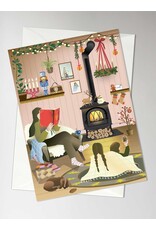 Vissevasse Wenskaart - Read me a story - Dubbele kaart + Envelop