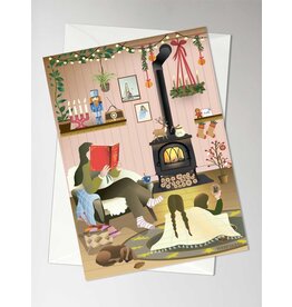 Vissevasse Wenskaart - Read me a story - Dubbele kaart + Envelop