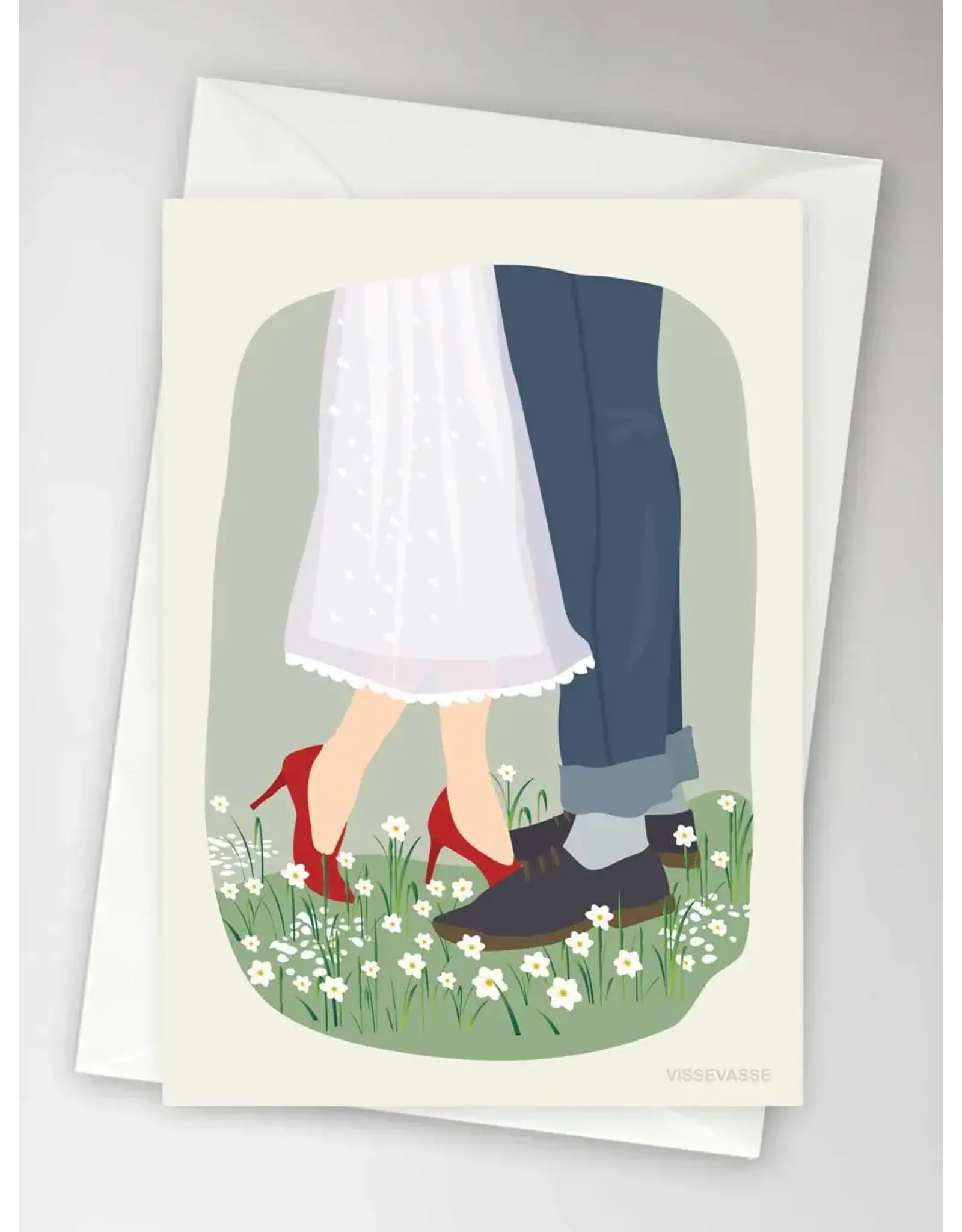 Vissevasse Wenskaart - So good together - Dubbele kaart + Envelop