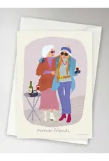 Vissevasse Wenskaart - Forever Friends - Dubbele kaart + Envelop