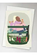 Vissevasse Wenskaart - Mrs & Mrs - Dubbele kaart + Envelop