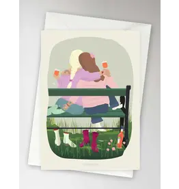 Vissevasse Wenskaart - Mrs & Mrs - Dubbele kaart + Envelop