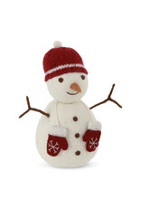 Gry & Sif Big Snowman, Red Hat & Mittens - 27cm