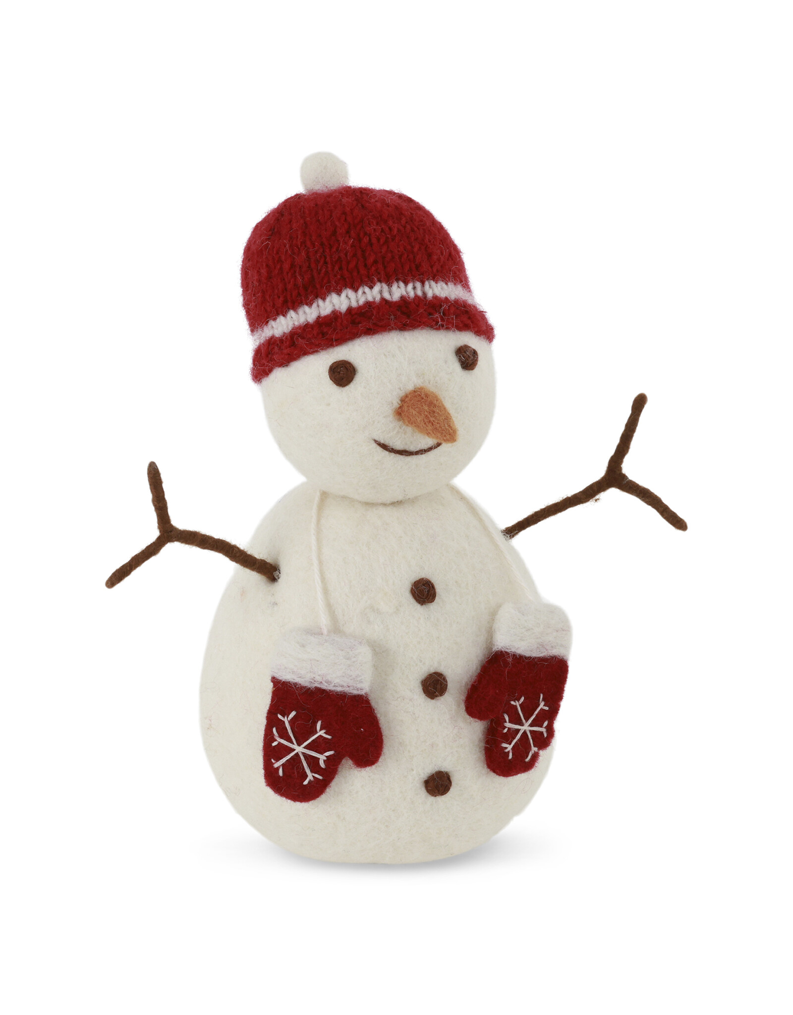 Gry & Sif Big Snowman, Red Hat & Mittens - 27cm