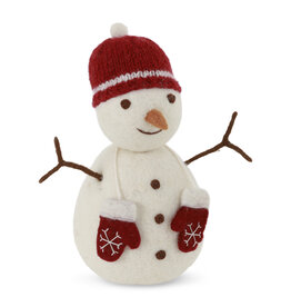 Gry & Sif Big Snowman, Red Hat & Mittens - 27cm