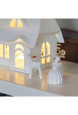 Raeder Lichthuisje - Rieten dak - 16x12,4x14cm