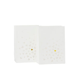 Raeder Lichtzakje - Hartjes 2 stuks - 14,5x8x20,5 cm