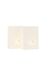 Raeder Lichtzakje - Hartjes 2 stuks - 14,5x8x20,5 cm