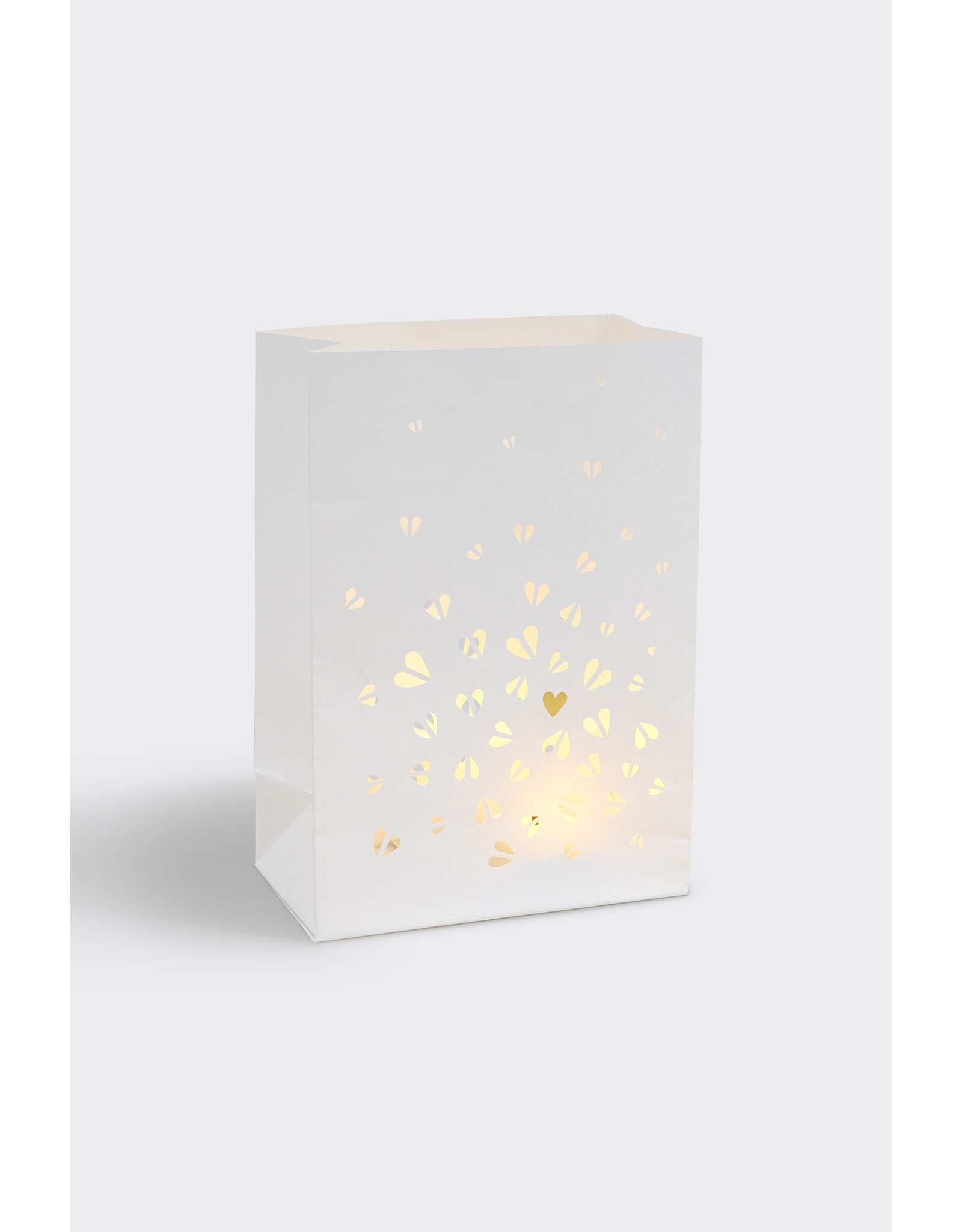 Raeder Lichtzakje - Hartjes 2 stuks - 14,5x8x20,5 cm