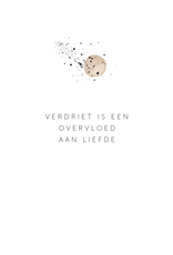 Roosmarijn Knijnenburg Troostkaartje - Verdriet is een overvloed aan liefde - A7