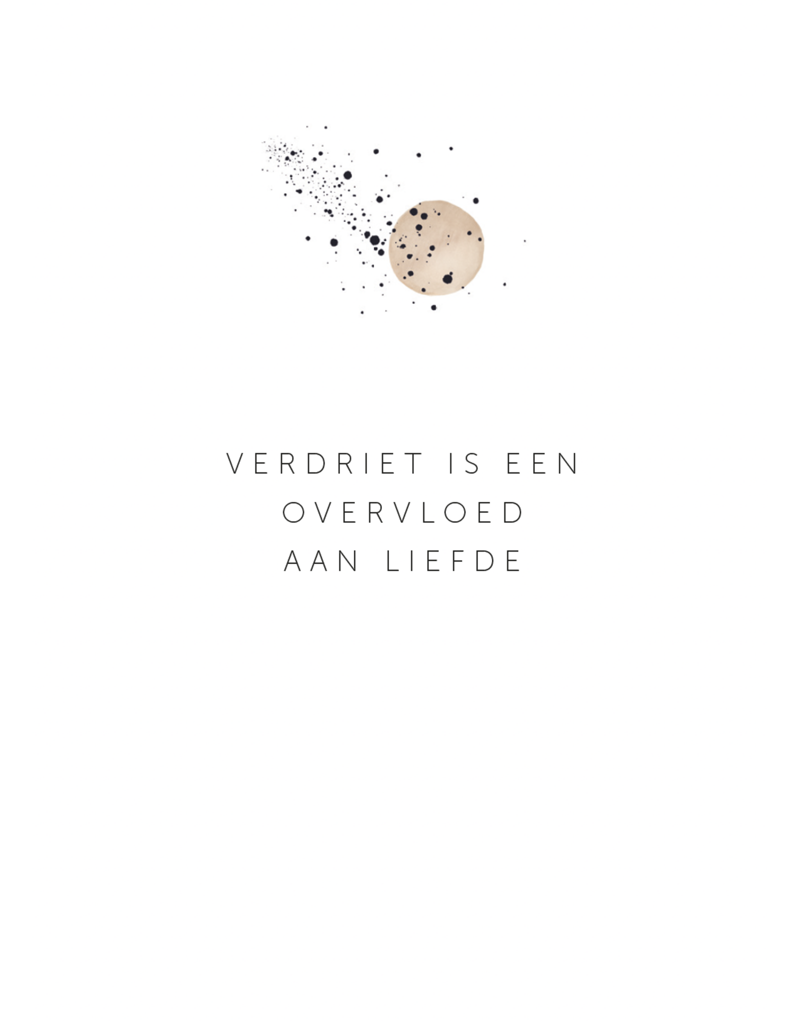 Roosmarijn Knijnenburg Troostkaartje - Verdriet is een overvloed aan liefde - A7