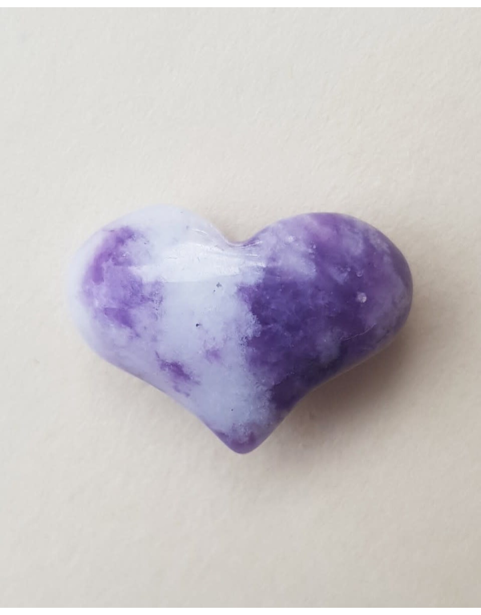 Muja Juma Klein Doosje met Stenen Hartje - Amethist