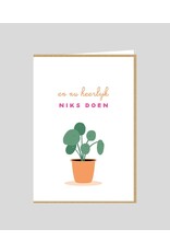 Studio Mie Wenskaart - En nu heerlijk niks doen - Dubbele kaart + Enveloppe