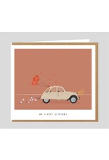 Studio Mie Wenskaart - Mr. en Mevr. Getrouwd - 12,5 x 14 cm