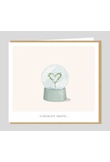 Zijdezachte Woorden Wenskaart - Zijdezachte knuffel - Dubbele kaart + Envelop