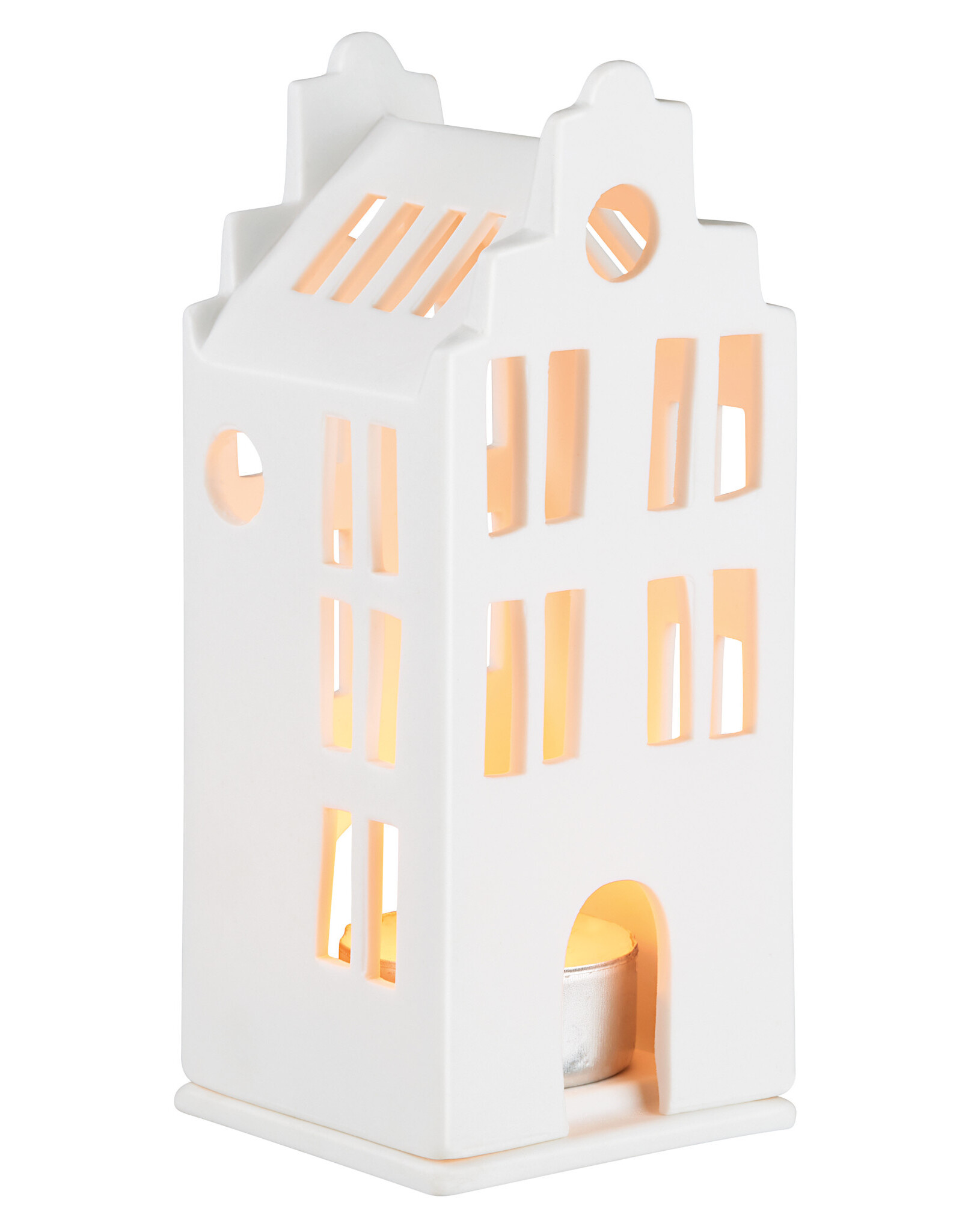 Raeder Lichthuisje S - Stadsgrachtenpand- 6 x 6 x 13,5 cm