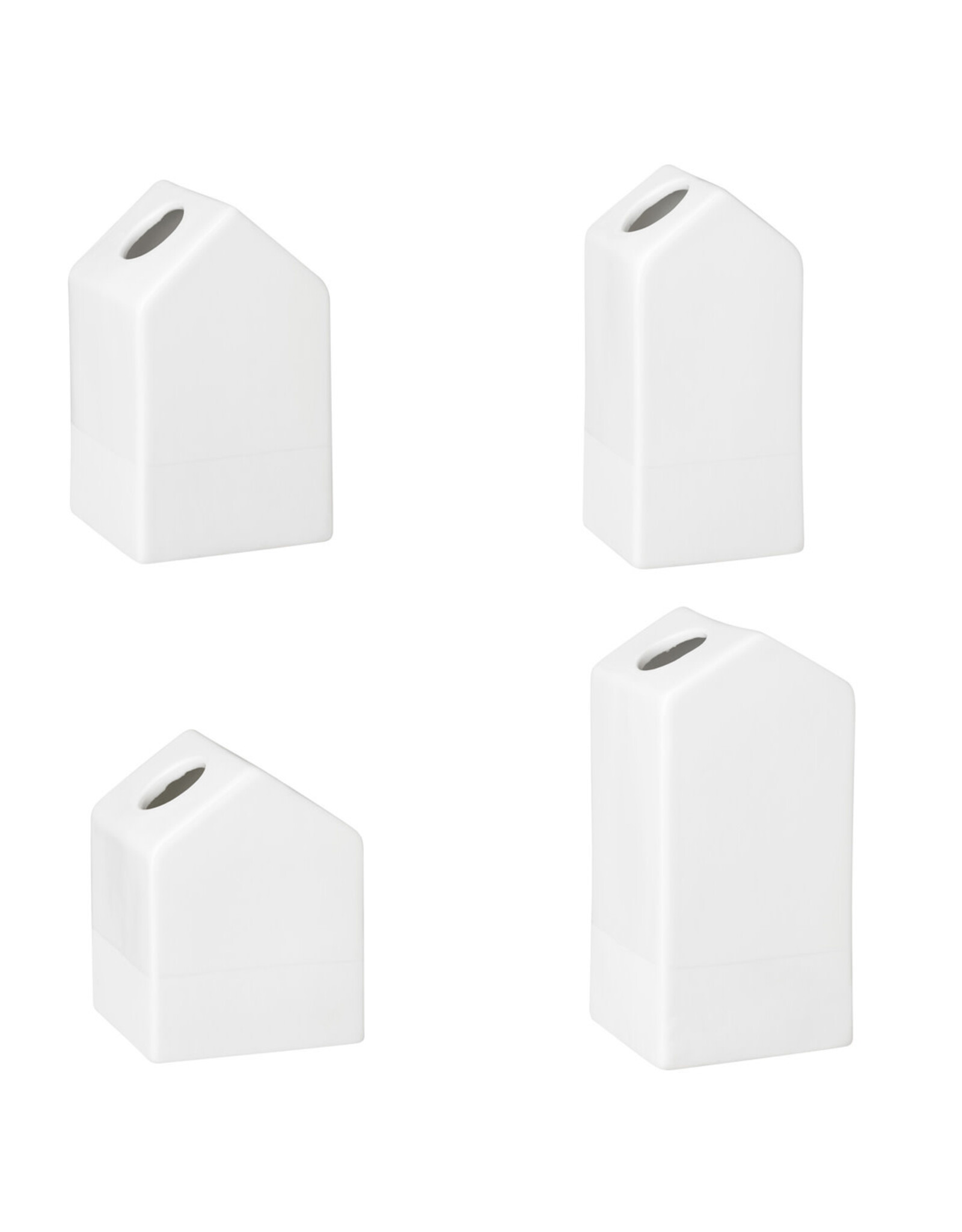 Raeder Huisvaasjes, Wit - 4st - 5,5/8,5 cm