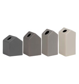 Raeder Huisvaasjes, Grijs - 4st - 5,5/8,5 cm