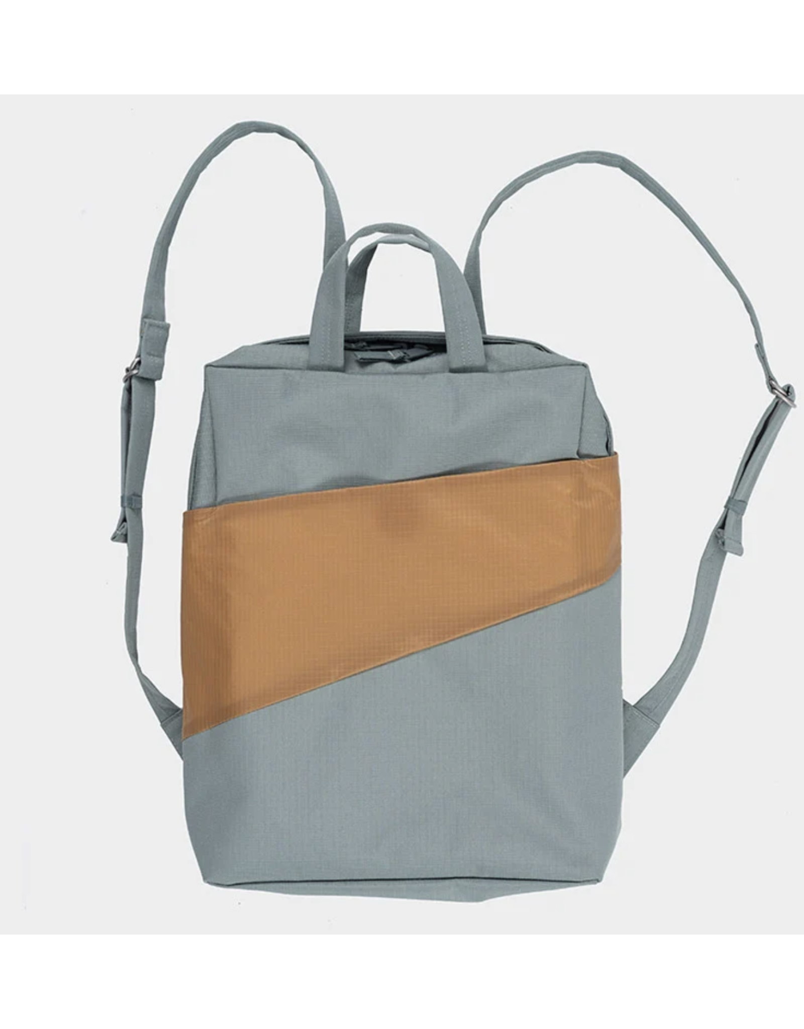 Susan Bijl Backpack, Grey & Camel - One size