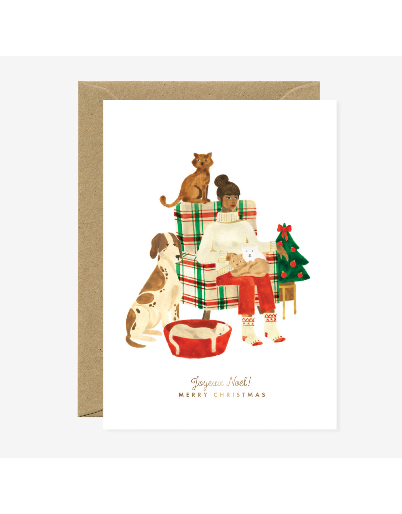 All The Ways to Say Wenskaart - Kerst - Xmas Family - Dubbele kaart + Envelop