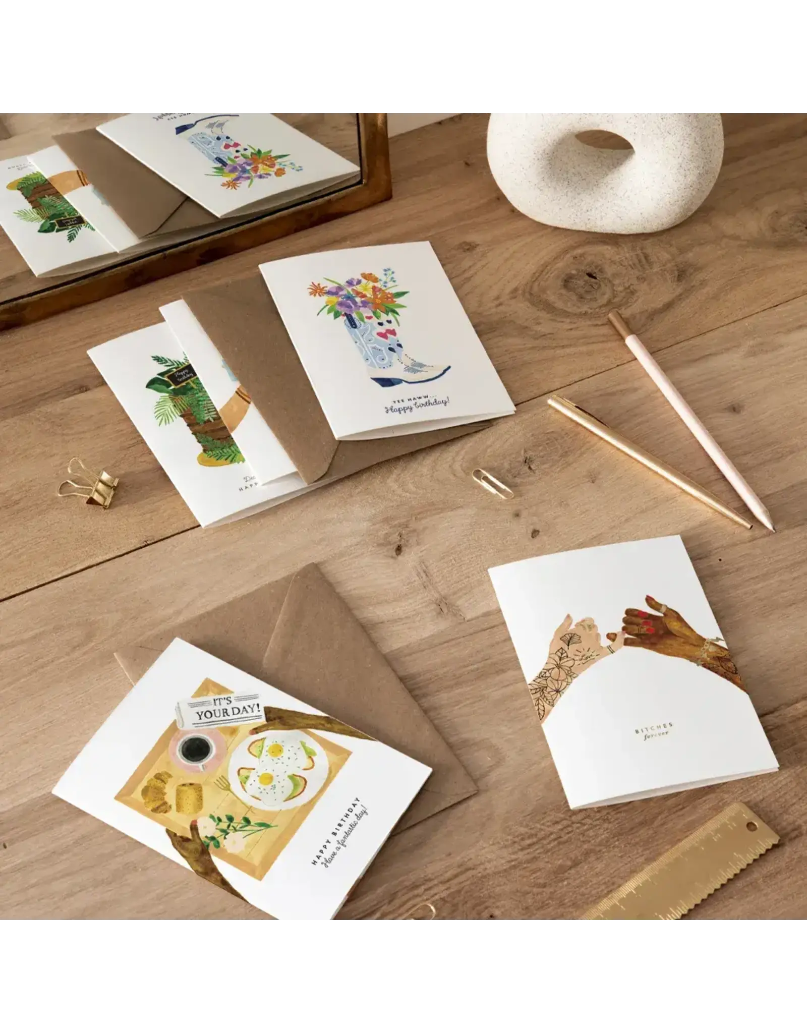 All The Ways to Say Wenskaart - Santiag Bday - Dubbele kaart + Envelop