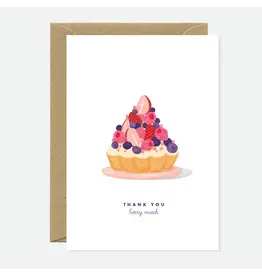 All The Ways to Say Wenskaart - Thank You Berry Much - Dubbele kaart + Envelop