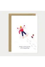 All The Ways to Say Wenskaart - Kerst - Snow Angels - Dubbele kaart + Envelop
